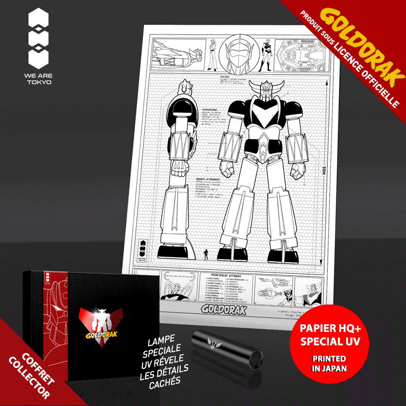 Goldorak UV ArtPrint Robot A4 