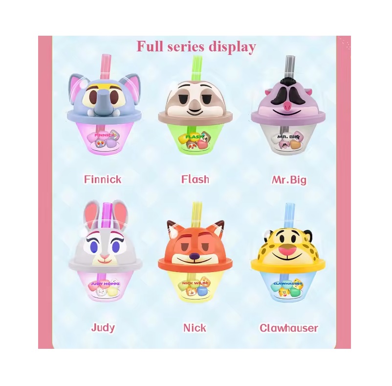 Disney Mystery Box Zootopia Bubble Tea Asst 6pcs