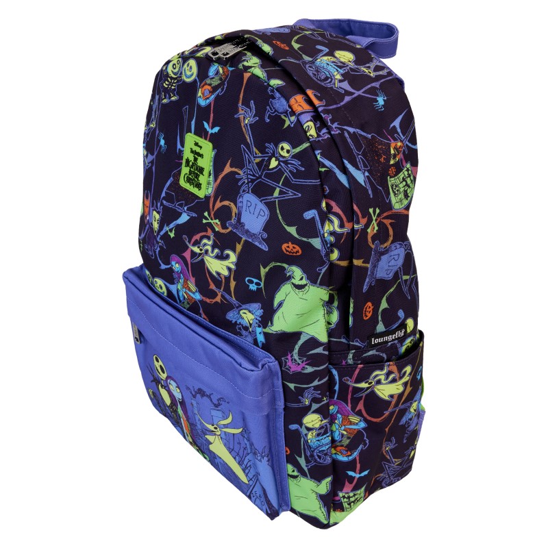 Disney Loungefly Sac A Dos Nightmare Before Christmas Neon Glow-In-Dark
