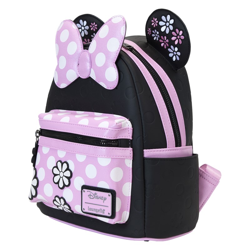 Disney Loungefly Mini Sac A Dos Minnie Floral Rock The Dots