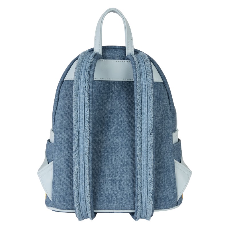 Disney Loungefly Mini Sac A Dos Dogs & Cats Faux Denim Fringe