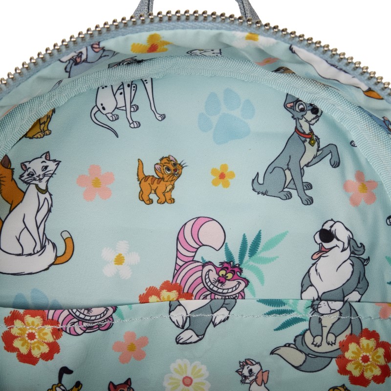 Disney Loungefly Mini Sac A Dos Dogs & Cats Faux Denim