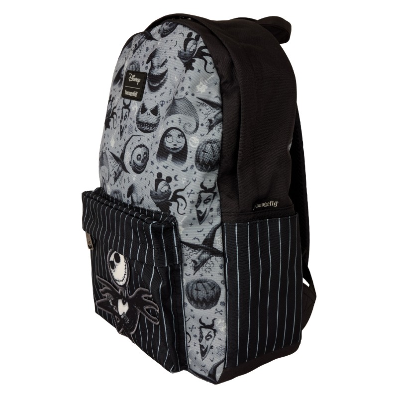 Disney Loungefly Sac A Dos Nylon Full Size Nightmare Before Christmas Nbx