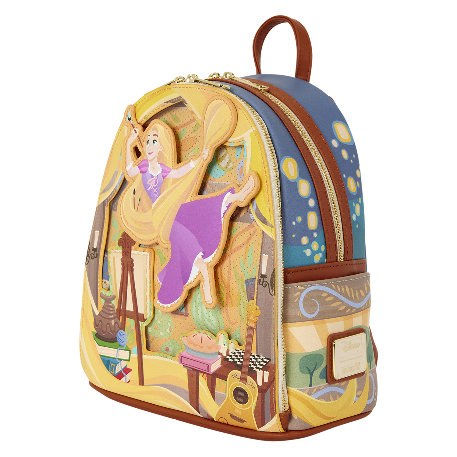 Disney  Loungefly Mini Sac A Dos Tangled Rapunzel Raiponce Painting