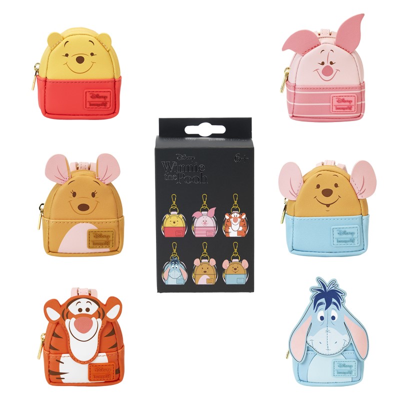 Disney Winnie The Pooh Mini Sac A Dos Charm Mystery Box Boite De 12pcs