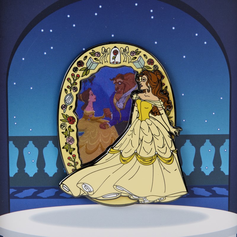 Disney Loungefly Collector Box Pin Princess Beauty And The Beast Belle