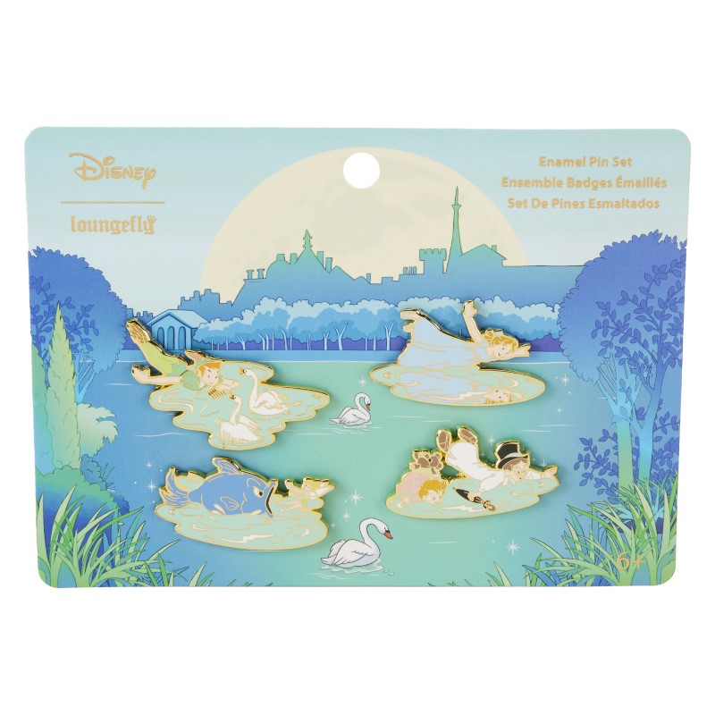 Disney Loungefly Collector Pin Set Peter Pan You Can Fly 4Pcs