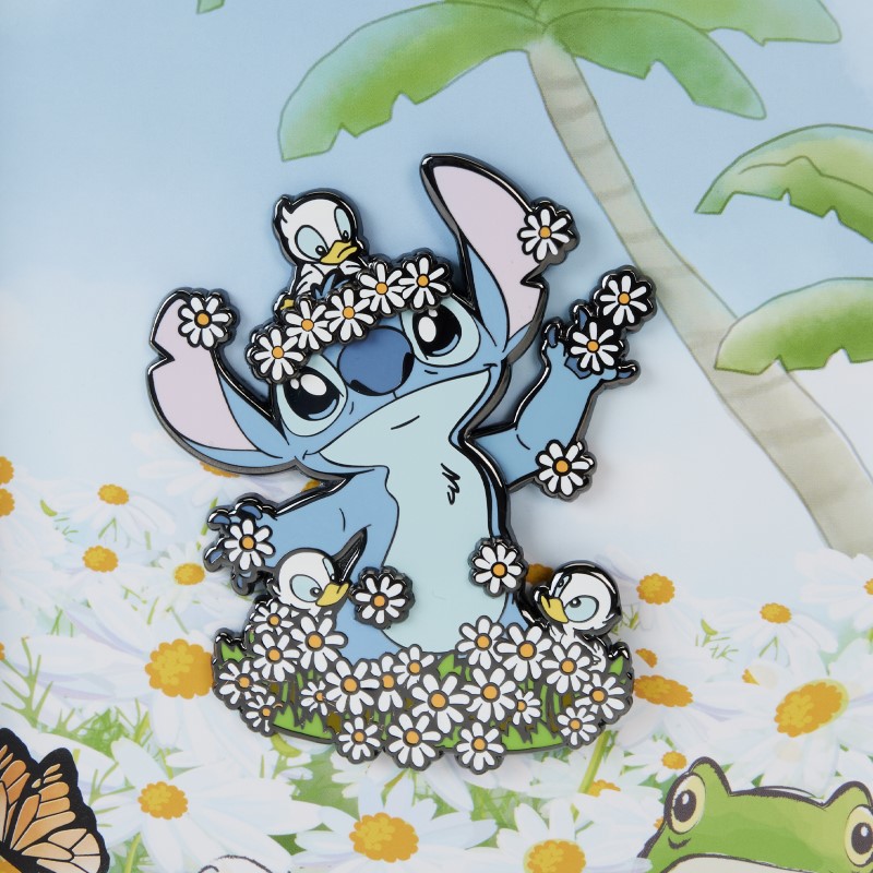 Disney Loungefly Collector Box Pin Lilo And Stitch Springtime Stitch 