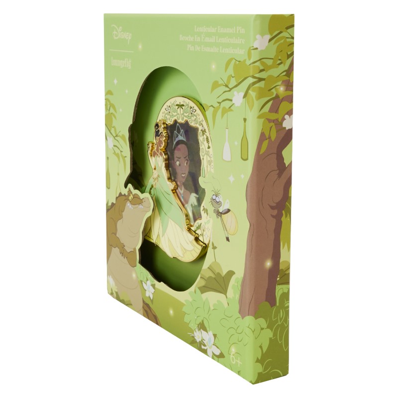 Disney Loungefly Collector Box Pin Princess And The Frog Tiana Lenticular