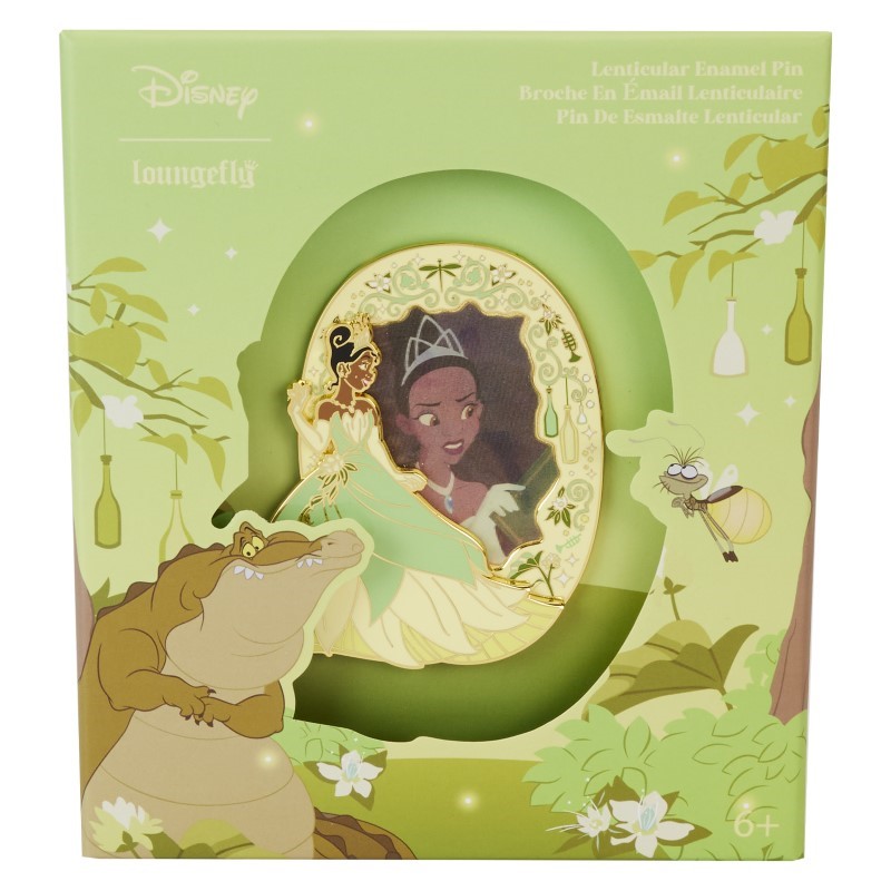 Disney Loungefly Collector Box Pin Princess And The Frog Tiana Lenticular