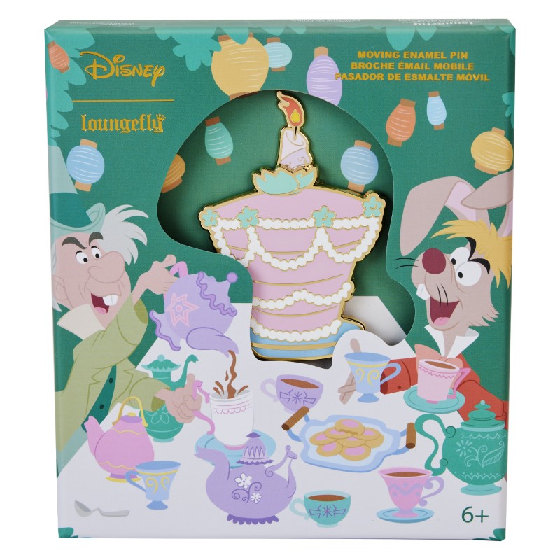 Disney Loungefly Pins Collector Box Alice In Wonderland Unbirthday Cake