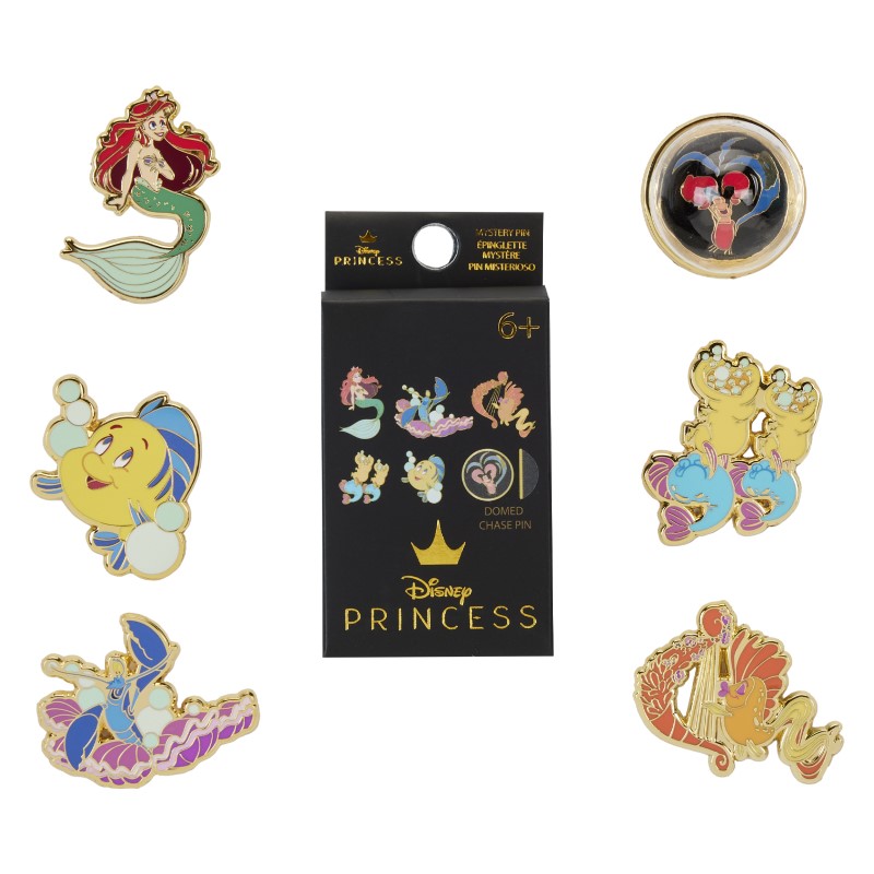 Disney Loungefly Pins Enamel Little Mermaid Petite Sirene 35Th Anniv 12Pcs