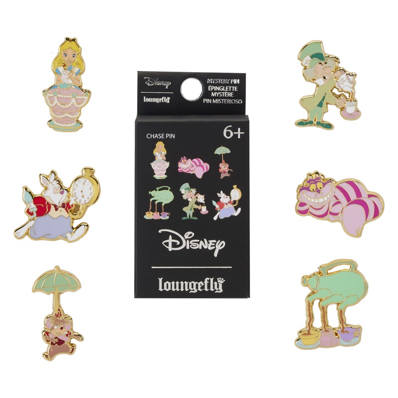 Disney Loungefly Pins Mystery Box Pins Alice In Wonderland Unbirthday