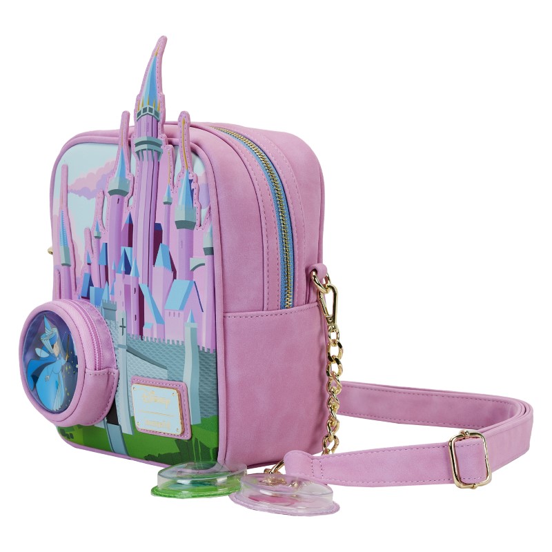 Disney Loungefly Sac A Main Belle aux Bois Dormant Stained Glass Castle 