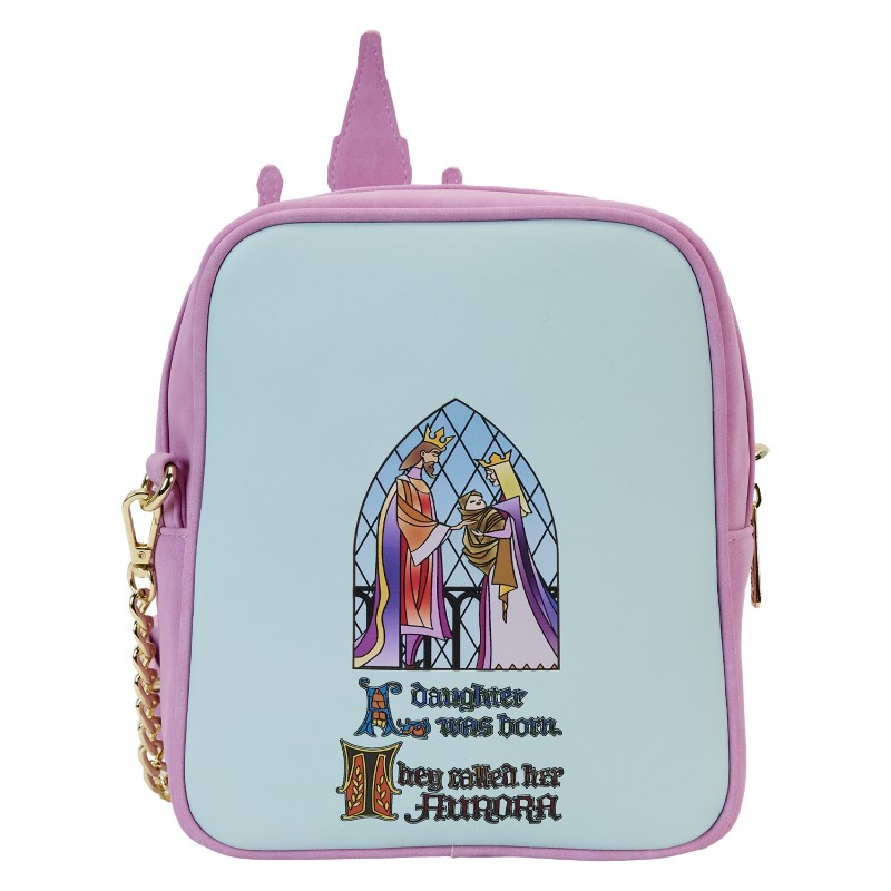 Disney Loungefly Sac A Main Belle aux Bois Dormant Stained Glass Castle 