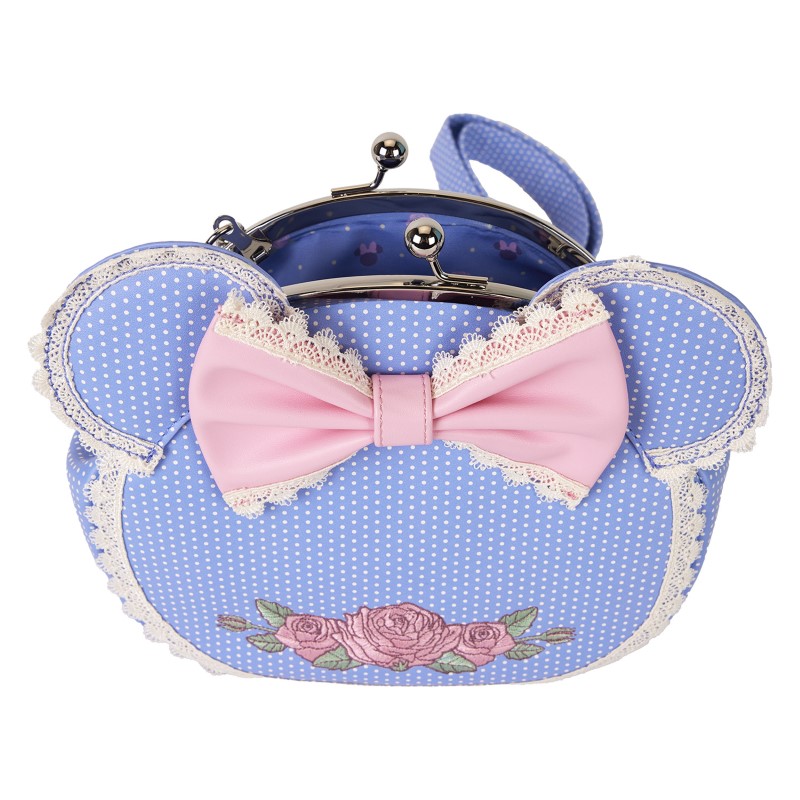 Disney Loungefly Sac A Main Minnie Floral And Lace Kisslock
