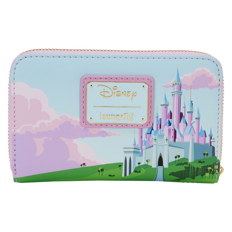 Disney Loungefly Portefeuille Belle Aux Bois Dormant Stained Glass Castle 