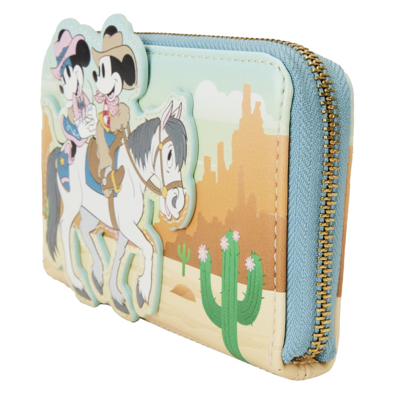 Disney Loungefly Portefeuille Western Mickey And Minnie