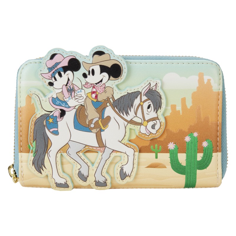 Disney Loungefly Portefeuille Western Mickey And Minnie