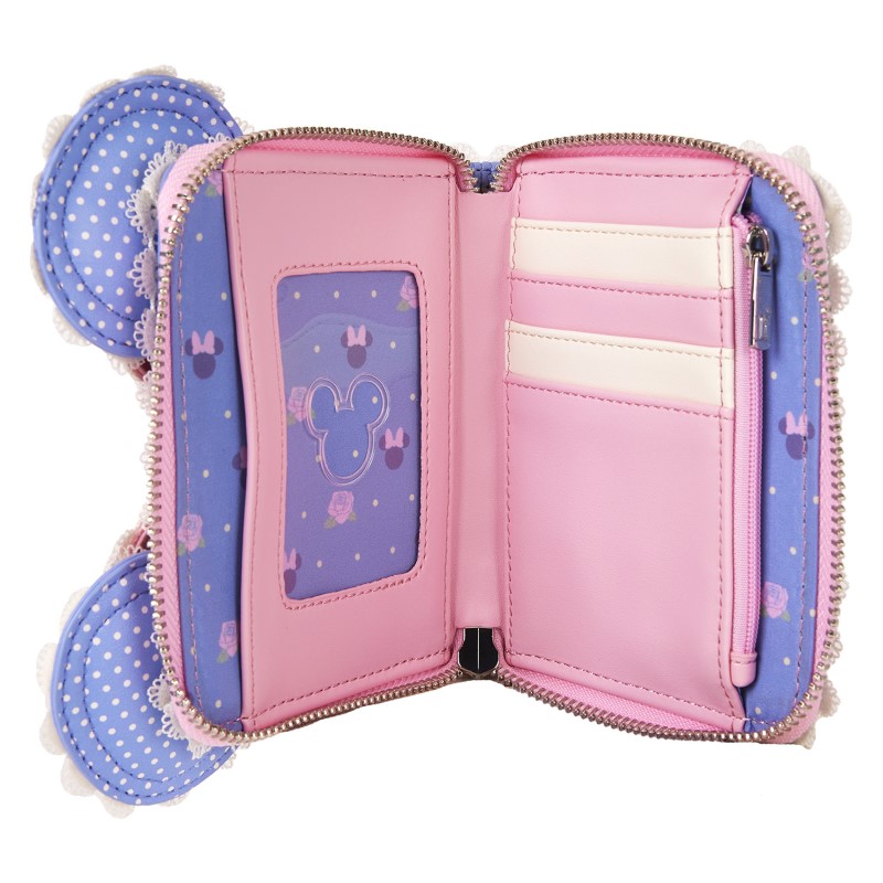 Disney Loungefly Portefeuille Minnie Floral And Lace Ears