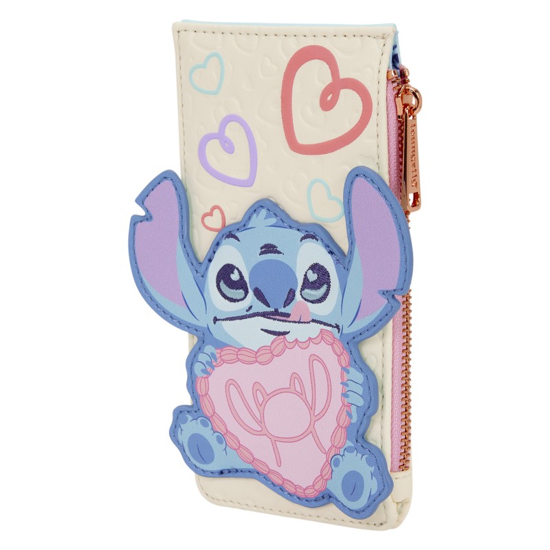 Disney Loungefly Porte Carte Lilo & Stitch Be Mine 