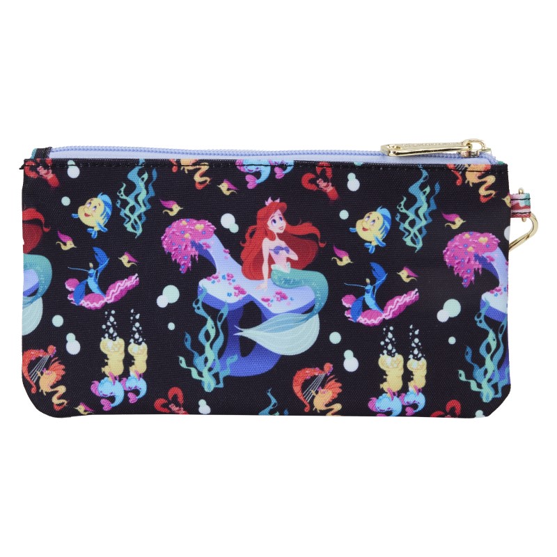 Disney Loungefly Pochette Nylon Little Mermaid Petite Sirene 35Th Anniv