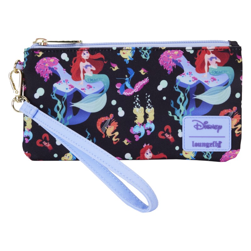 Disney Loungefly Pochette Nylon Little Mermaid Petite Sirene 35Th Anniv