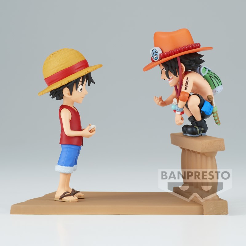 One Piece WCF Log Stories Luffy & Ace 8cm W117