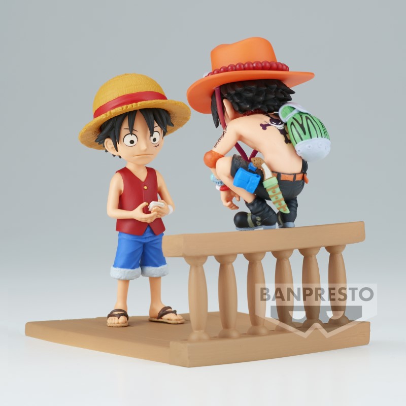 One Piece WCF Log Stories Luffy & Ace 8cm W117