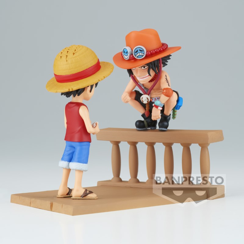 One Piece WCF Log Stories Luffy & Ace 8cm W117