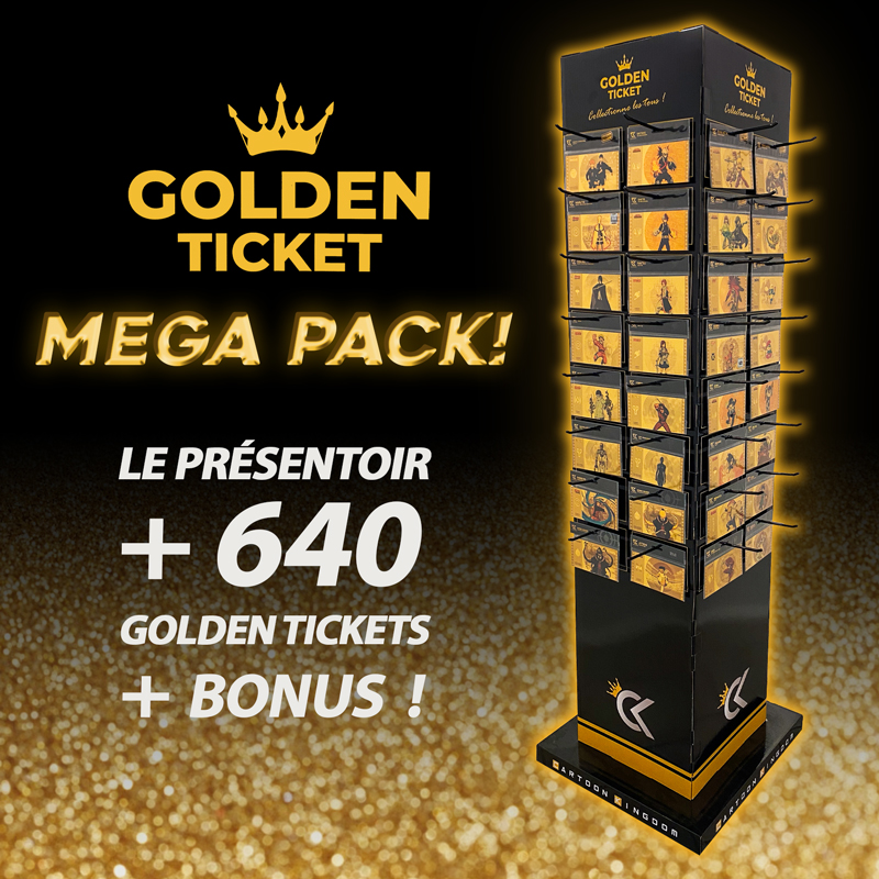 Mega Pack Présentoir Black Golden Ticket + bonus implantation