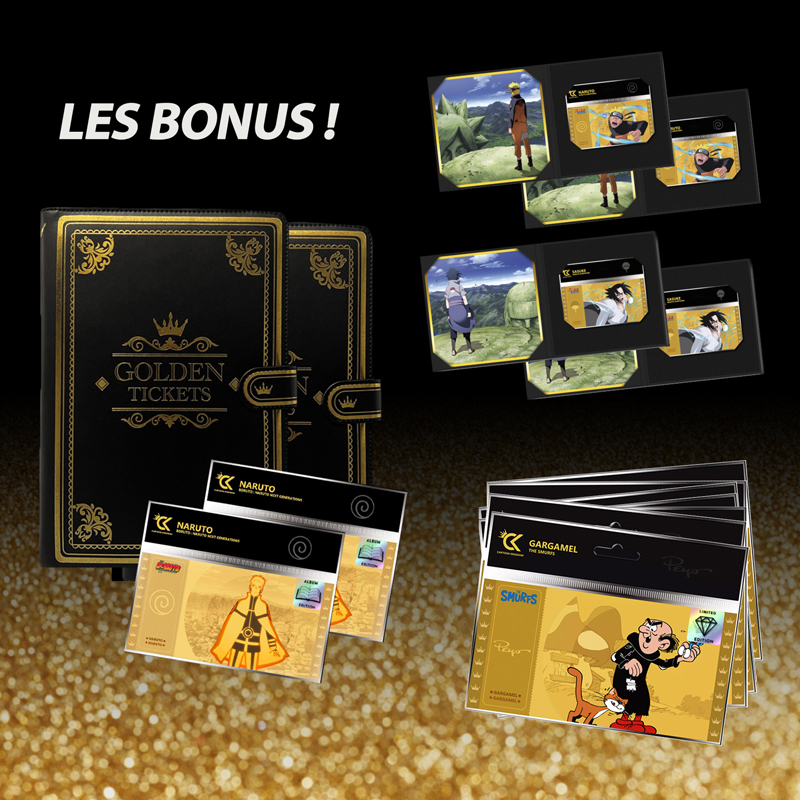 Mega Pack Présentoir Golden Ticket + bonus implantation