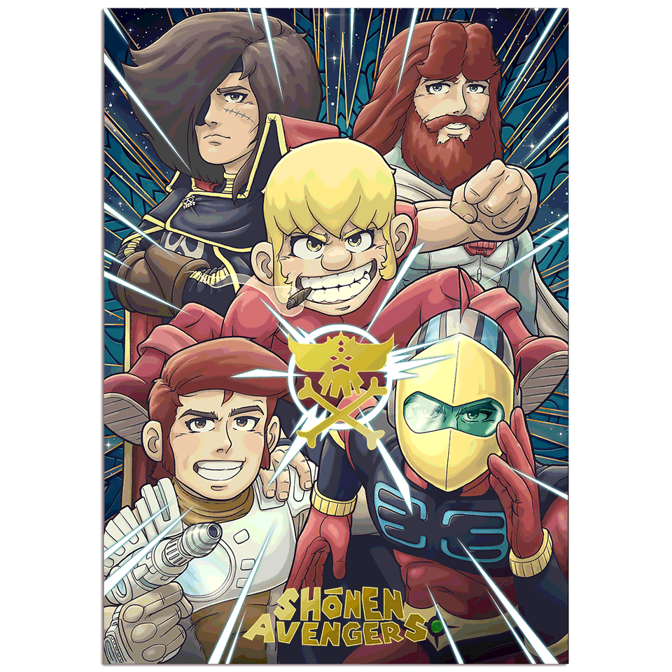 Shonen Avengers Ultimate Golden Poster 30X40cm