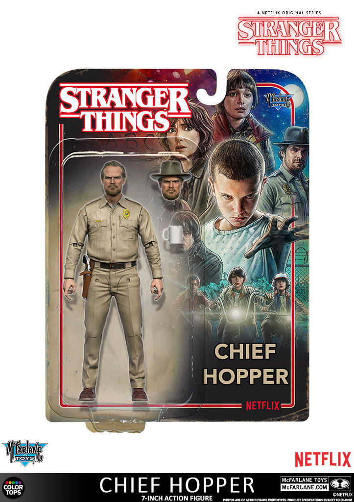 Stranger Things Action Figure Color Tops Hopper 18cm